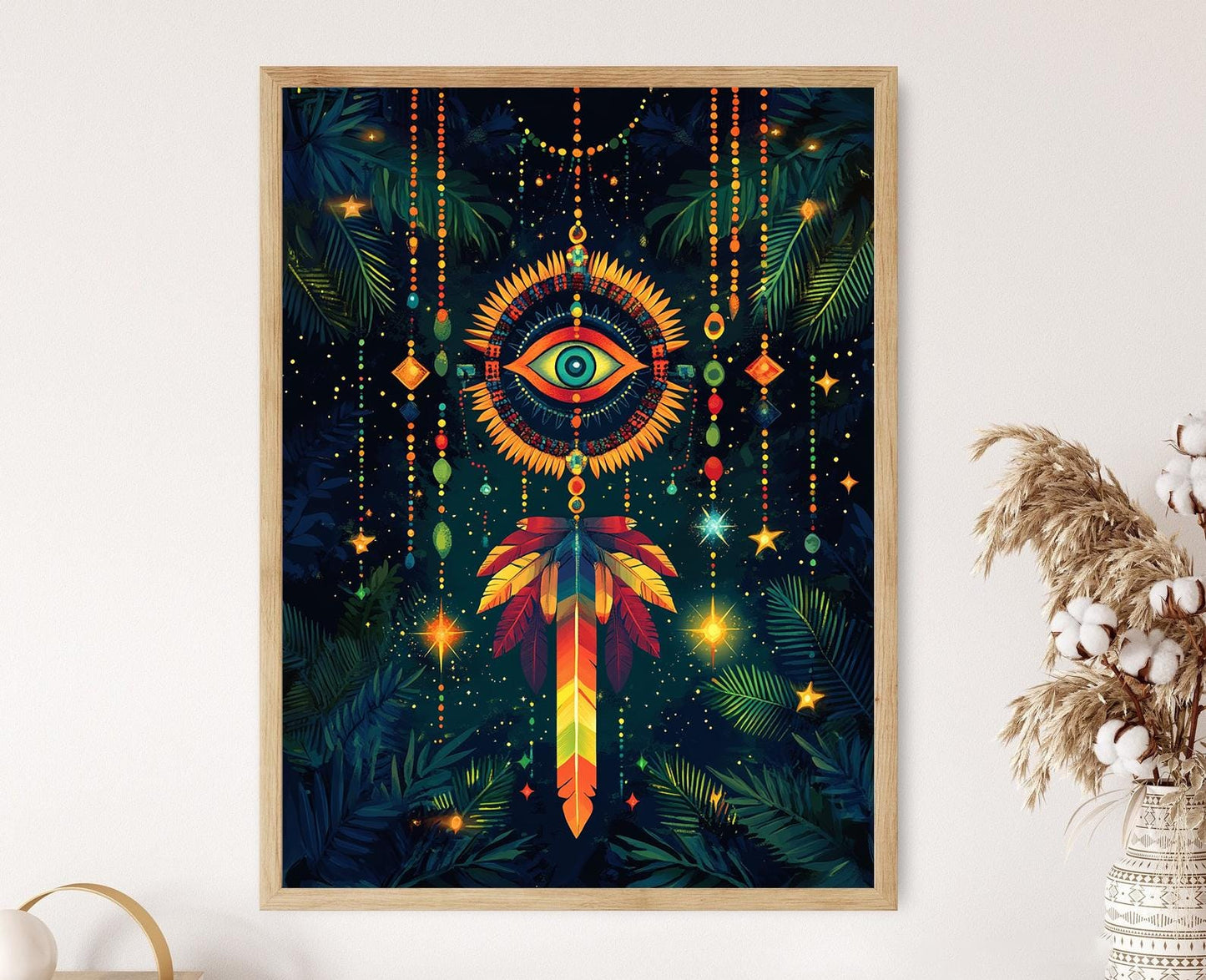 Affiche Amulette Portoricaine – Poster Art de Protection Taïnos