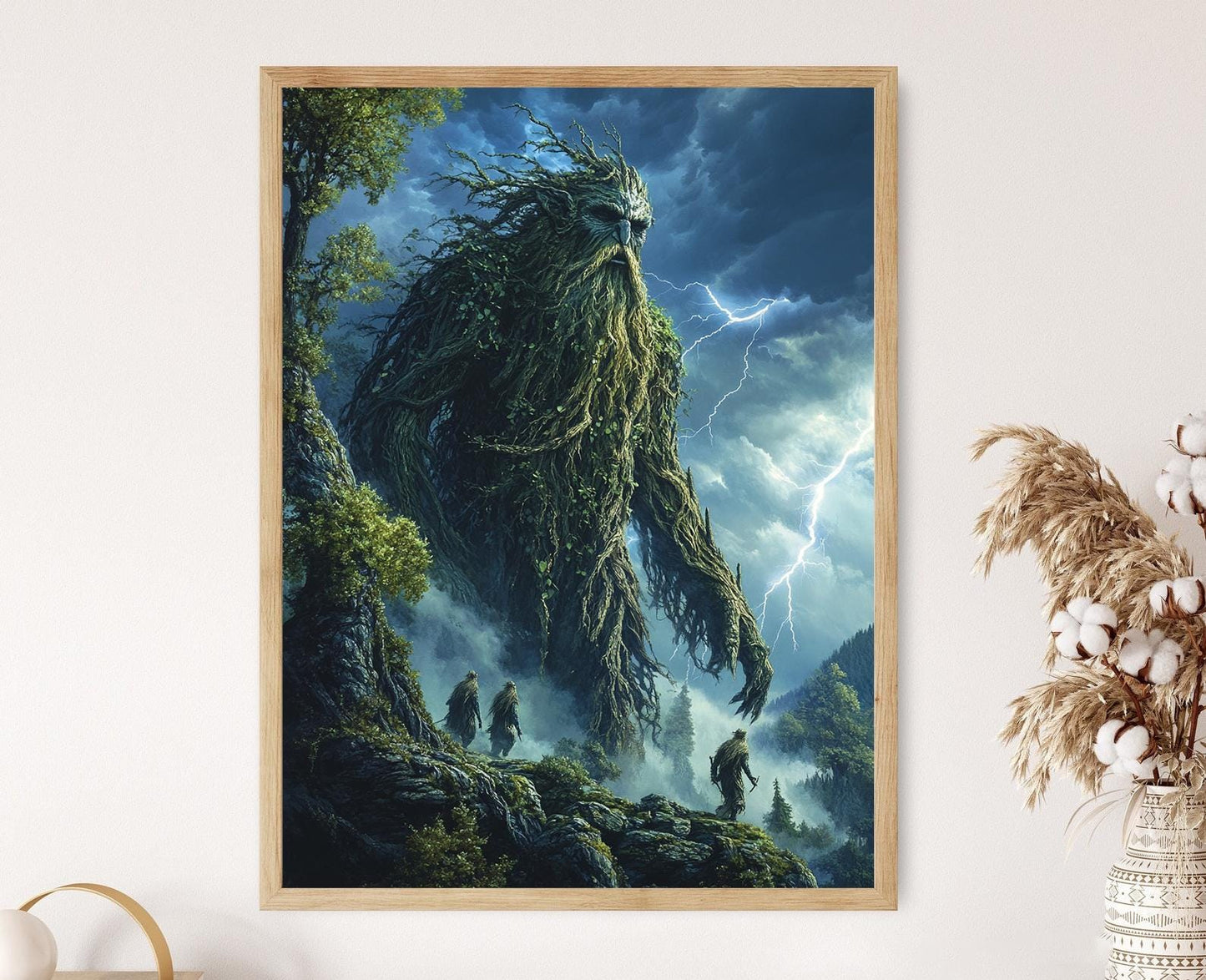 Affiche Les Ents en Marche – Poster Gardiens de la Forêt de la Terre du Milieu