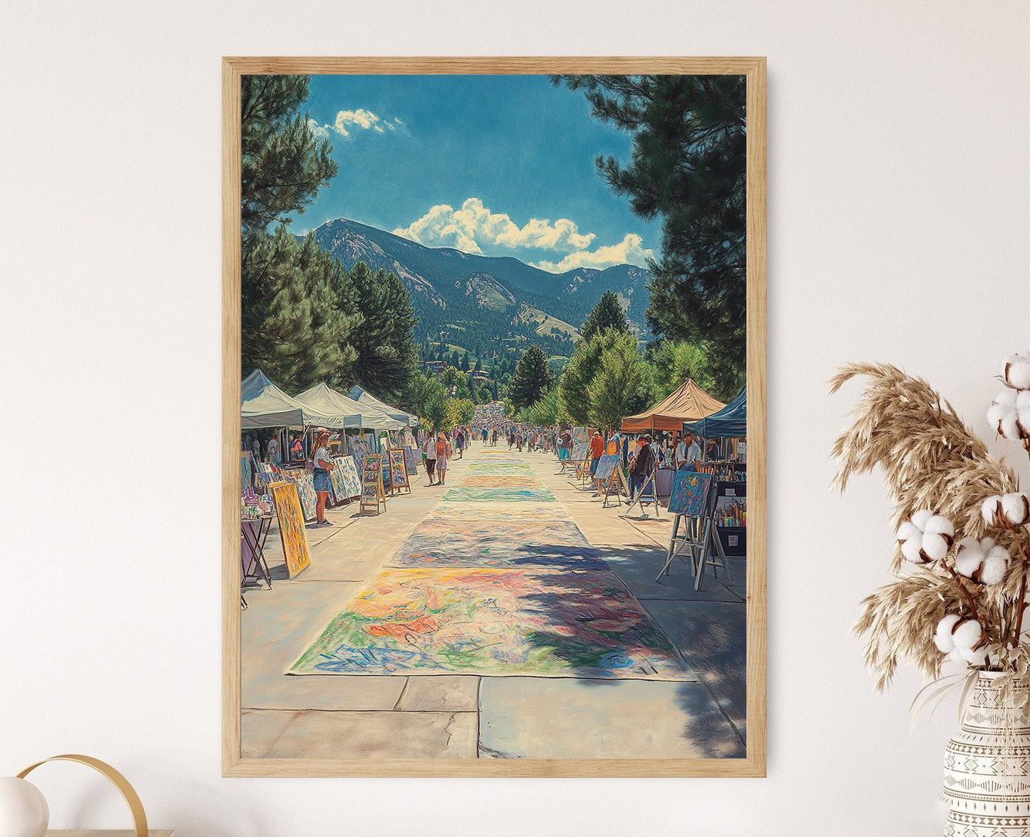 Affiche Festival de Dessin à Boulder – Illustration Artistique de Rue