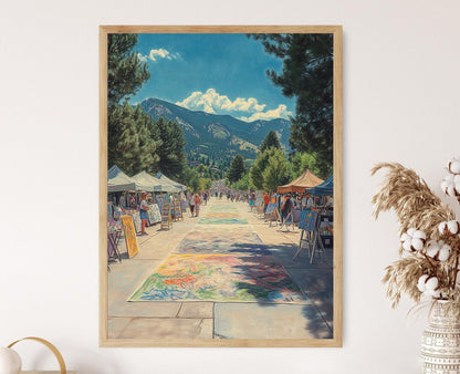 Affiche Festival de Dessin à Boulder – Illustration Artistique de Rue