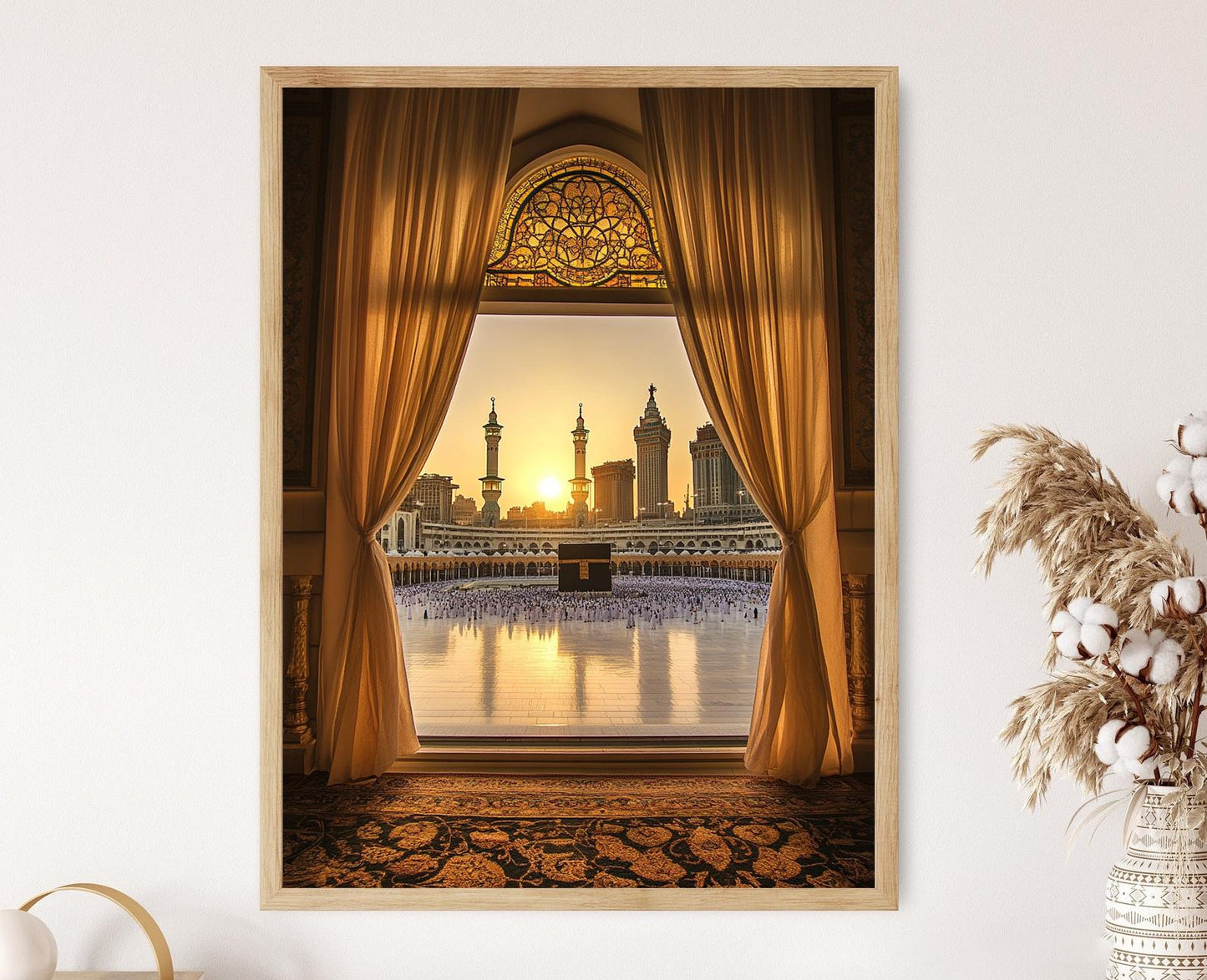 Affiche Kaaba à La Mecque – Décor Islamique, Cadeau pour le Hajj