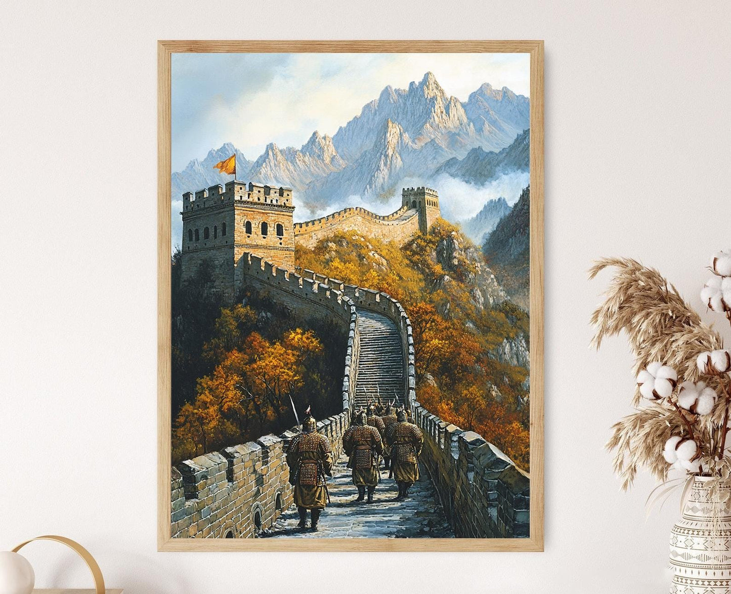 Affiche Armée de la Dynastie Qin – Poster Muraille de Chine avec Soldats