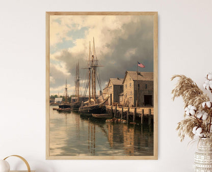 Affiche Maritime Mystique – Impression d'Art Historique du Connecticut