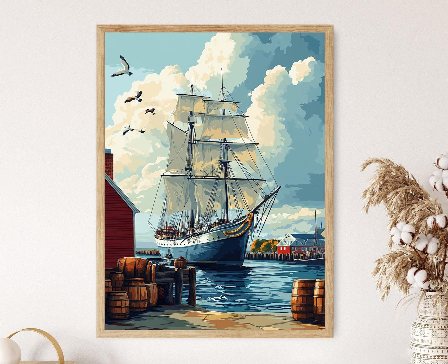 Affiche Port de Chasse à la Baleine – Impression Art Maritime Historique