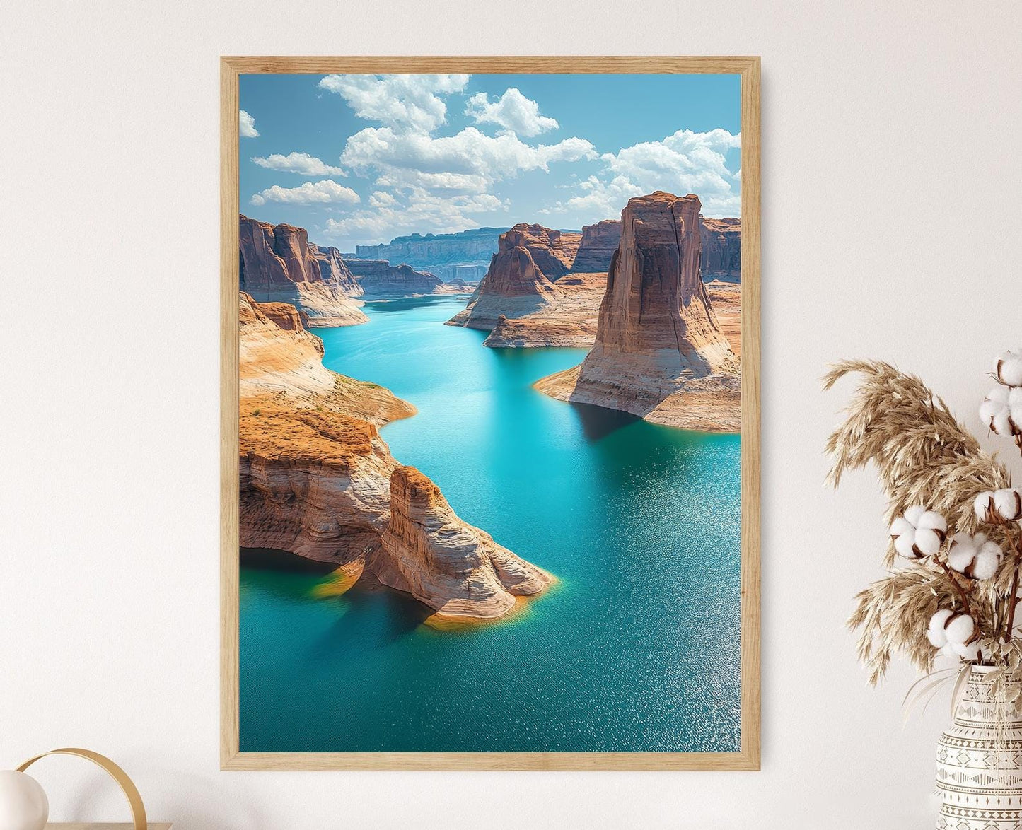 Affiche Lac Powell – Poster des formations rocheuses et eaux turquoises