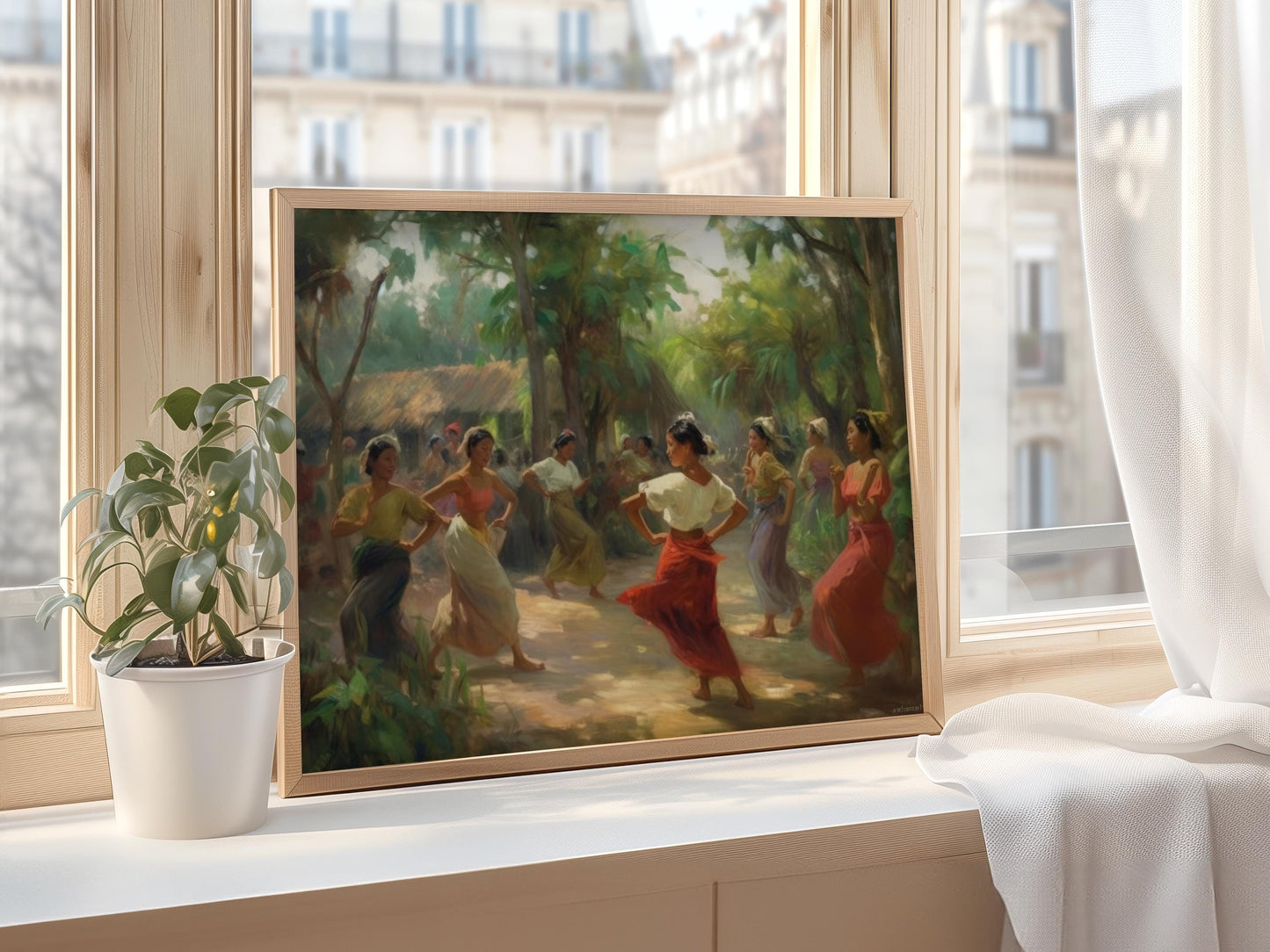 Affiche Tinikling - Art Print Éclatant de Folklore Philippin