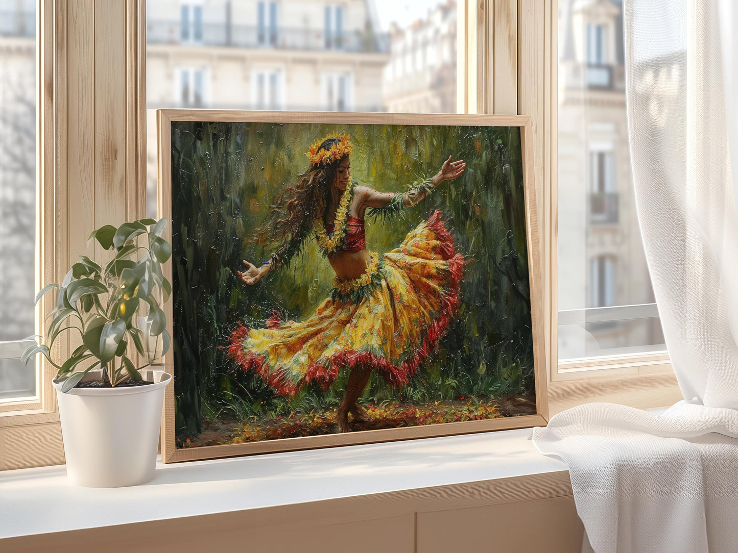 Affiche Danse Hula – Poster Art Exquise Capturant la Grâce de Hawaii