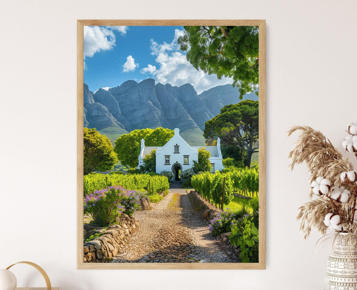 Affiche Vignobles de Stellenbosch – Poster Paysages et Architecture