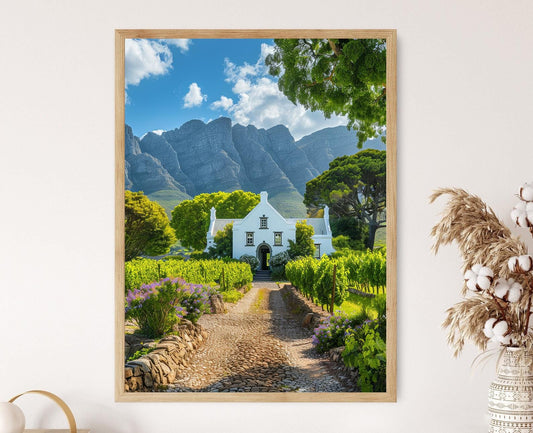 Affiche Vignobles de Stellenbosch – Poster Paysages et Architecture
