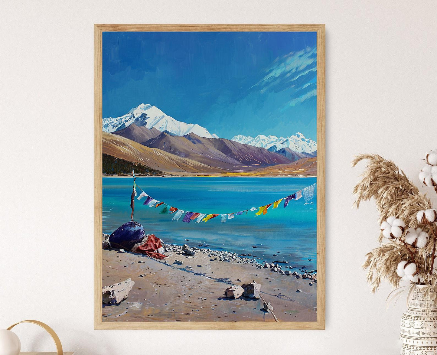Affiche Yamdrok Lake – Poster des Eaux Turquoises en Tibet