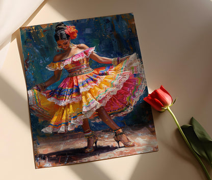 Affiche Palenquera Colombienne – Art Populaire Latino Américain