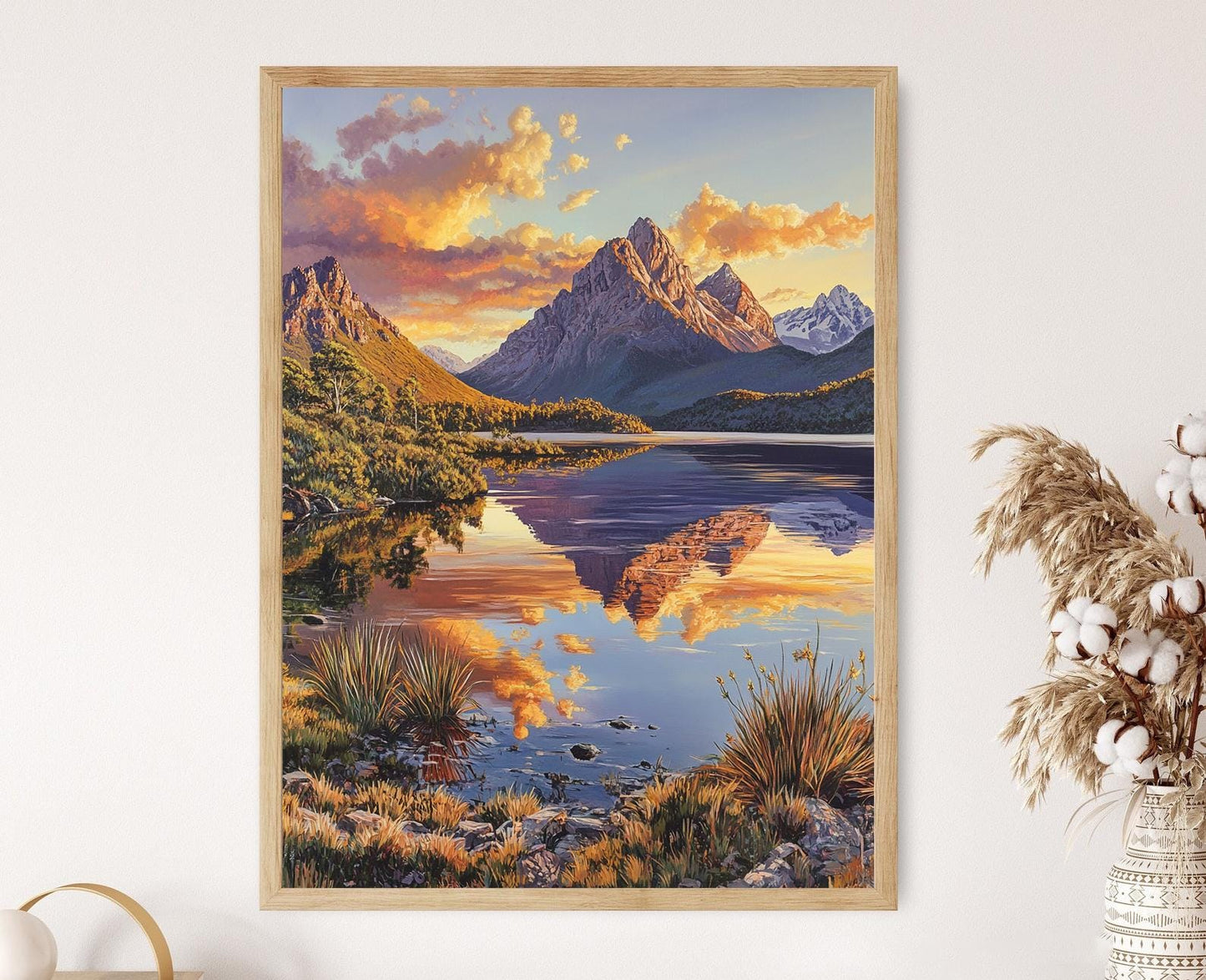 Affiche Cradle Mountain – Poster Paysage de Tasmanie avec Dove Lake