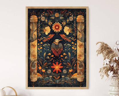 Affiche Art Aborigène Tasmanienne – Poster Décor Traditionnel