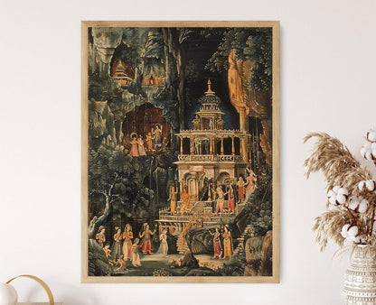 Affiche Ramakien – Peinture épique de la mythologie thaïlandaise