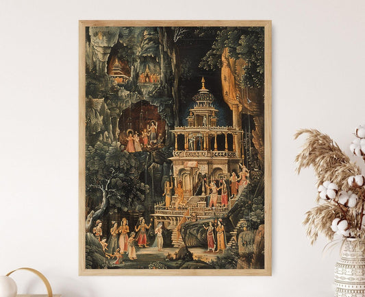 Affiche Ramakien – Peinture épique de la mythologie thaïlandaise