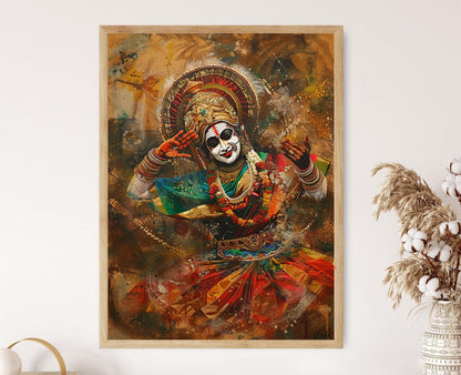 Affiche Kathakali – Poster Art Traditionnelle de la Danse Indienne