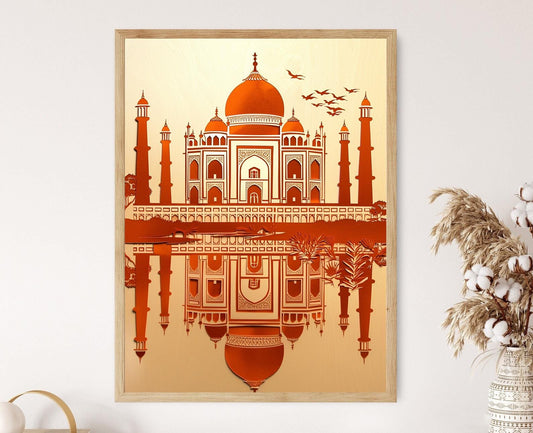 Affiche Taj Mahal – Poster Décor Heritage Indien