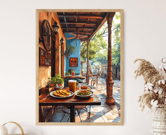 Affiche Ahmedabad – Poster Art de la Cuisine et Culture Gujrati