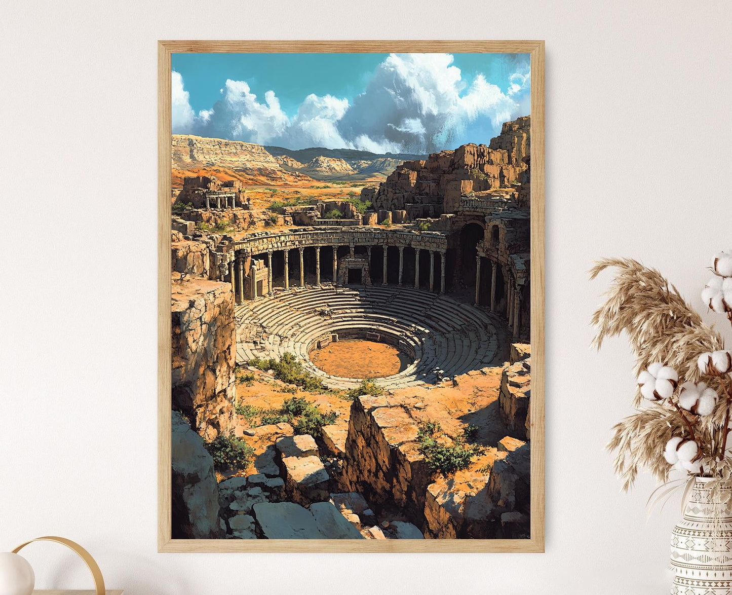 Affiche Théâtre Romain de Bosra – Impression d'Art Patrimoine Syrien