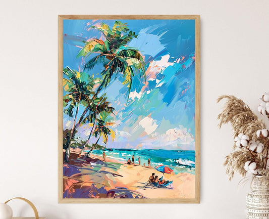 Affiche Plage El Cuco – Impression artistique côtière d'El Salvador