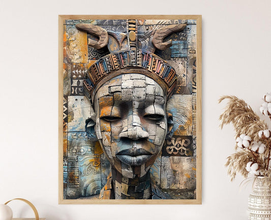 Affiche Art du Bénin – Poster Décor Tribal Ethnique