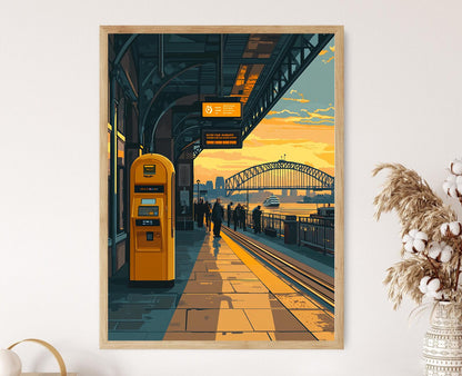 Affiche Pont Sydney – Art de la Gare Circular Quay