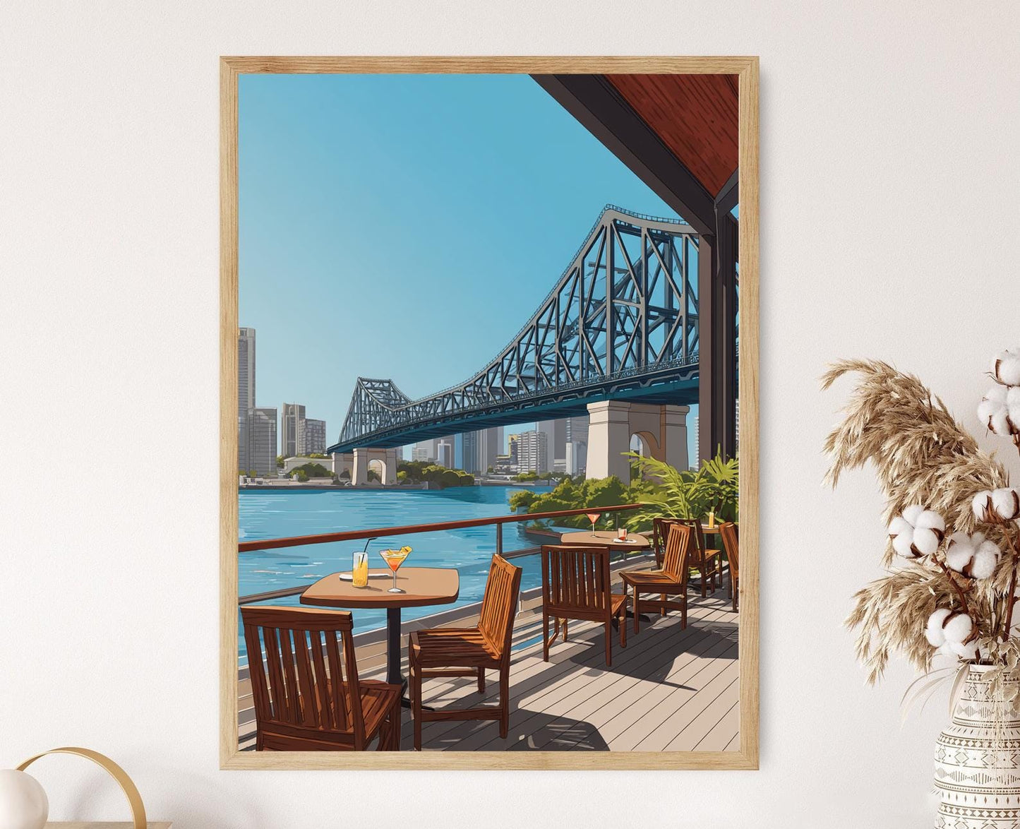 Affiche Brisbane – Poster Vue sur le Pont Story depuis Howard Smith