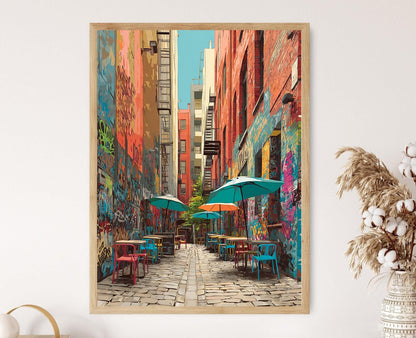 Affiche Hosier Lane – Impression Artistique de Rue à Melbourne