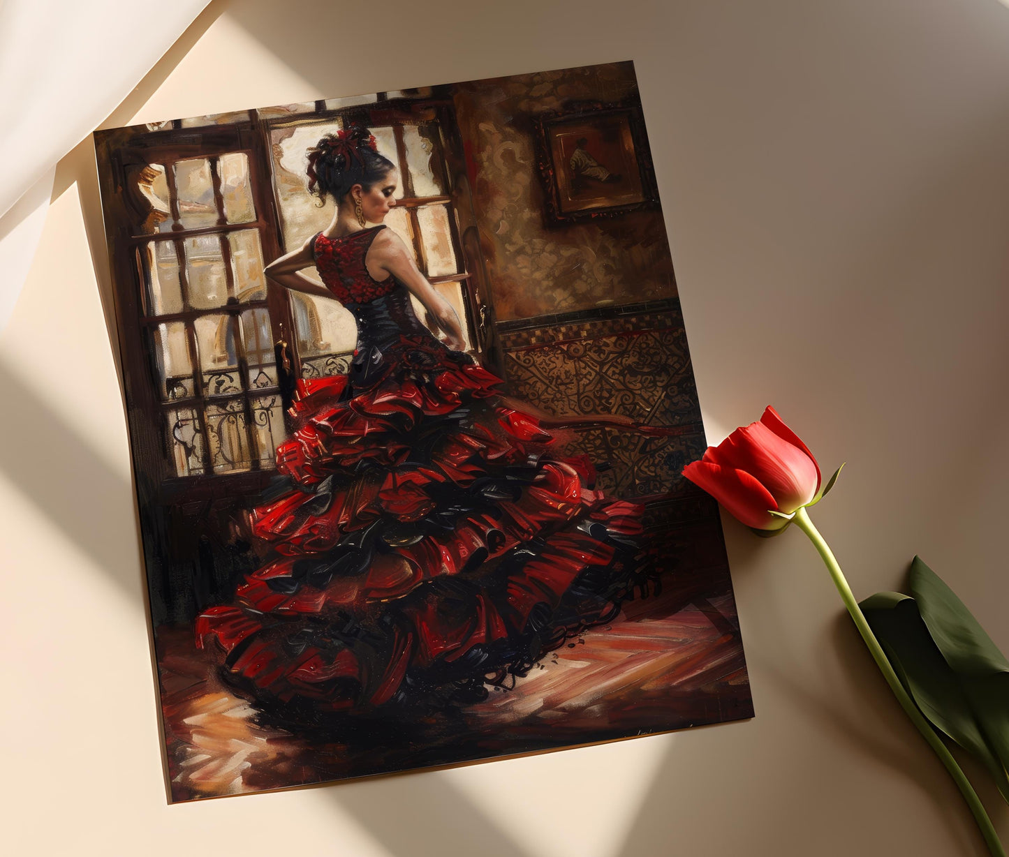 Affiche Danse Flamenco – Impression Giclée Art Coloré sur Toile