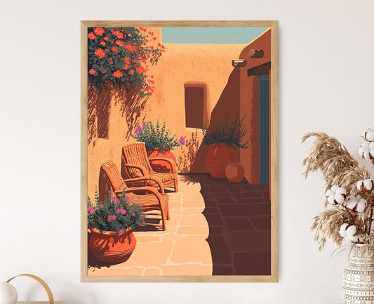 Affiche Santa Fe – Impression Artistique de Fleurs du Désert