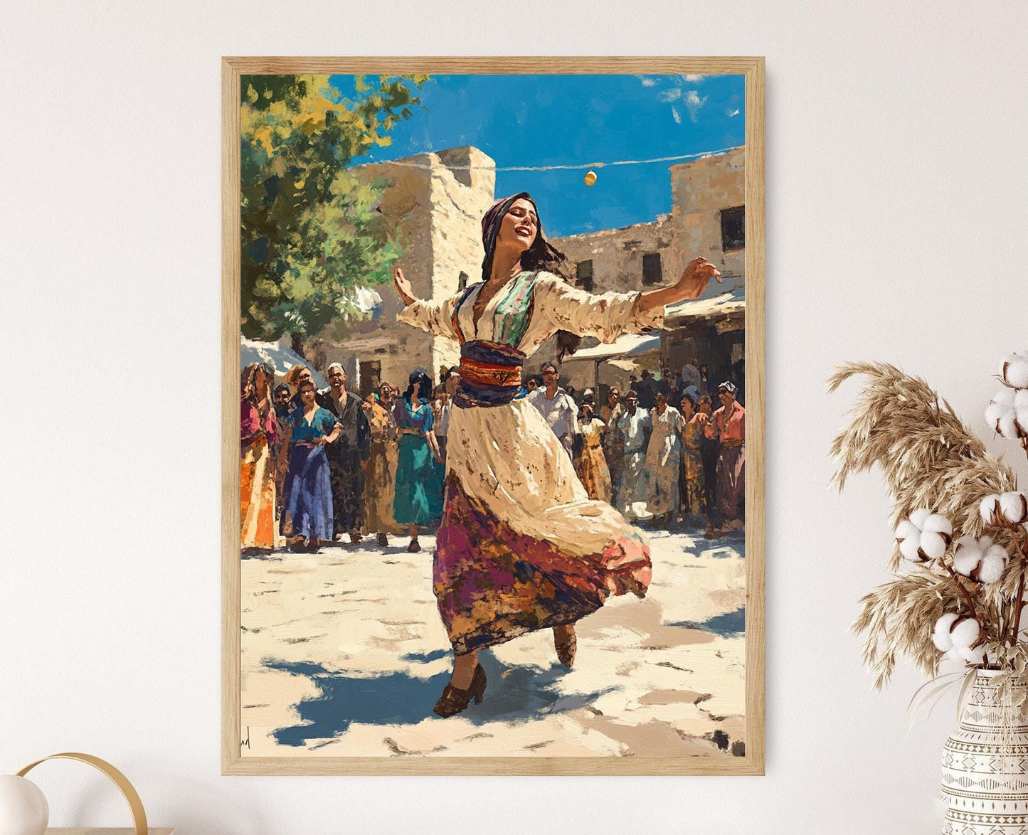Affiche Danse de Mariage Syrienne – Poster Art Musical Arabe