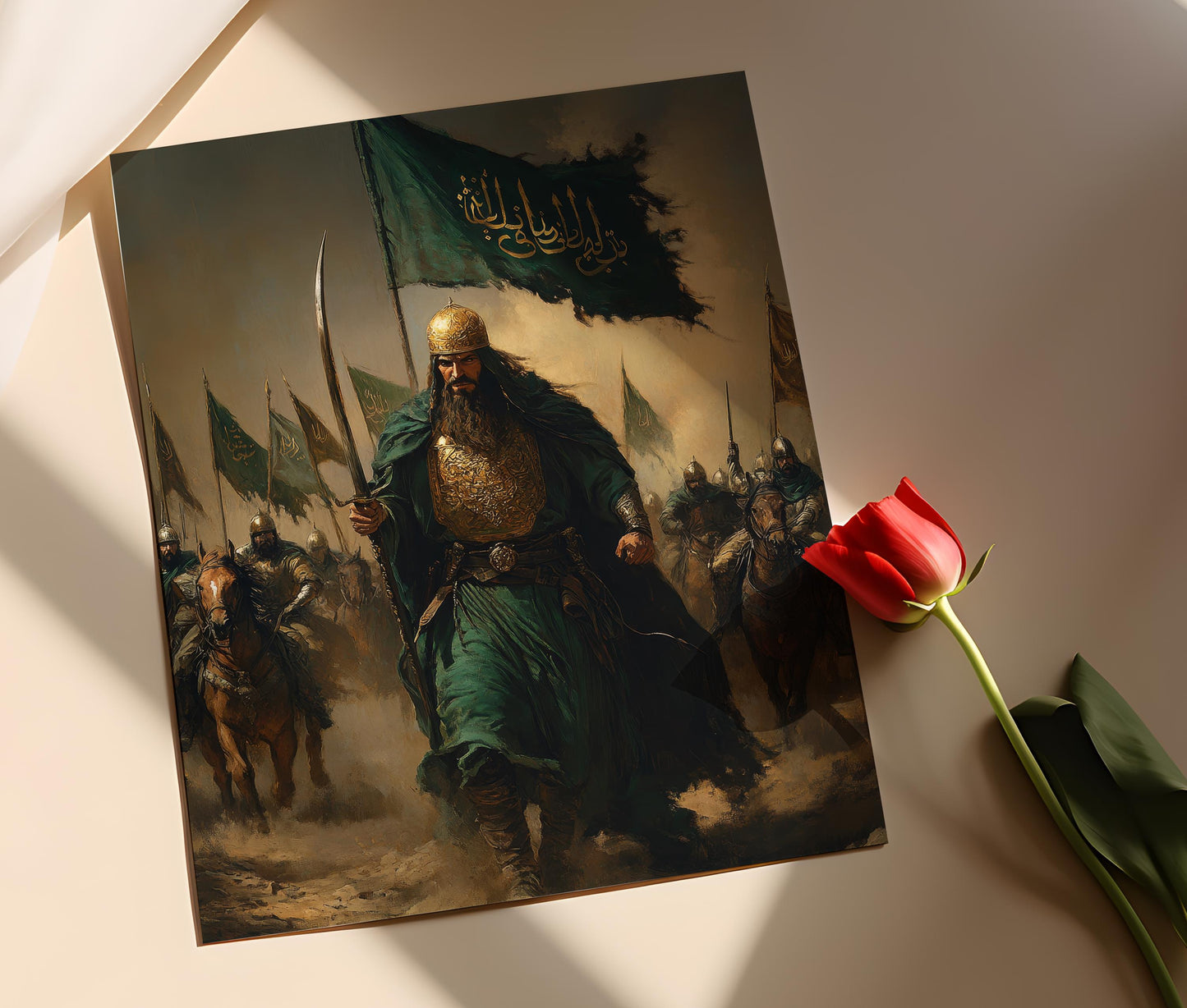 Affiche Salah ad-Din en Bataille – Poster Guerrier-King Saladin