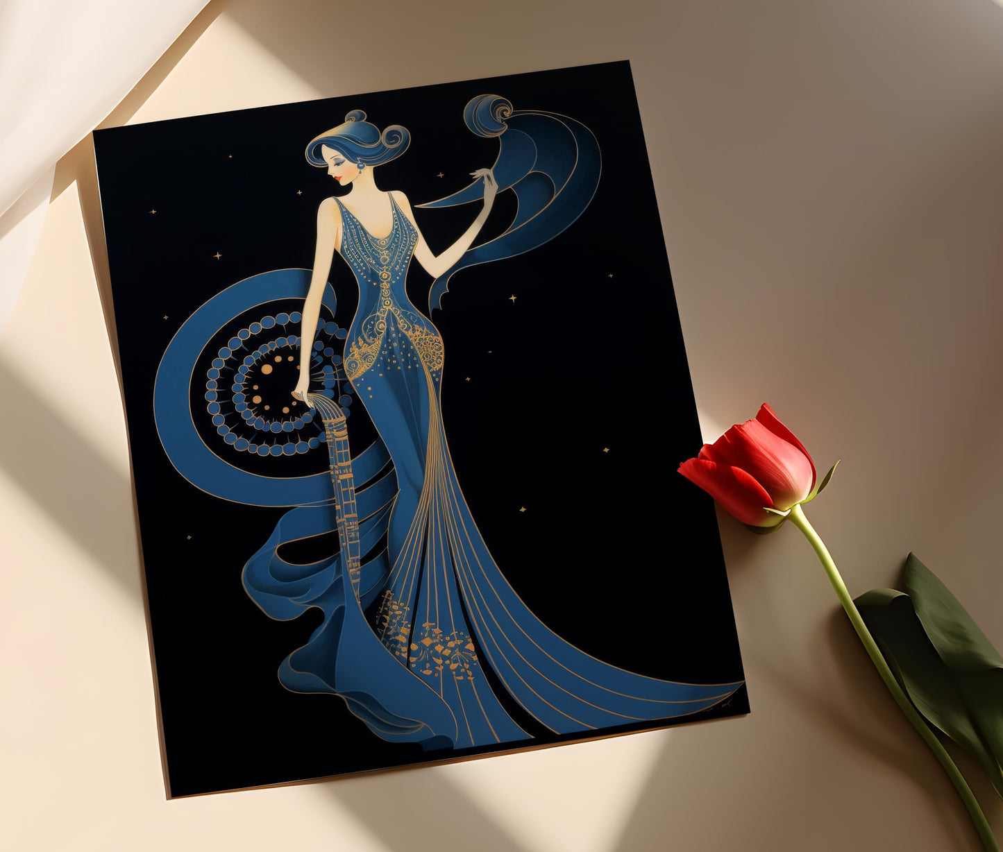 Affiche Art Déco Gatsby – Poster des Années Folles Élégant