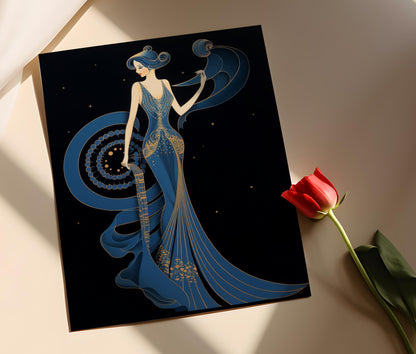 Affiche Art Déco Gatsby – Poster des Années Folles Élégant