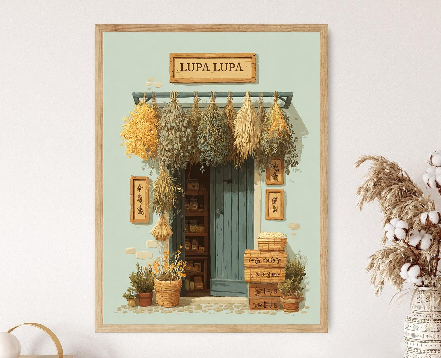 Affiche Boutique de Graines et Herbes – Art du Festival Lupa Lupa