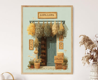 Affiche Boutique de Graines et Herbes – Art du Festival Lupa Lupa