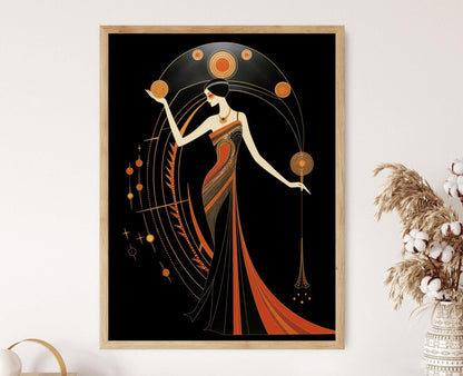 Affiche Art Déco Femme – Poster Style Gatsby Édition Artistique