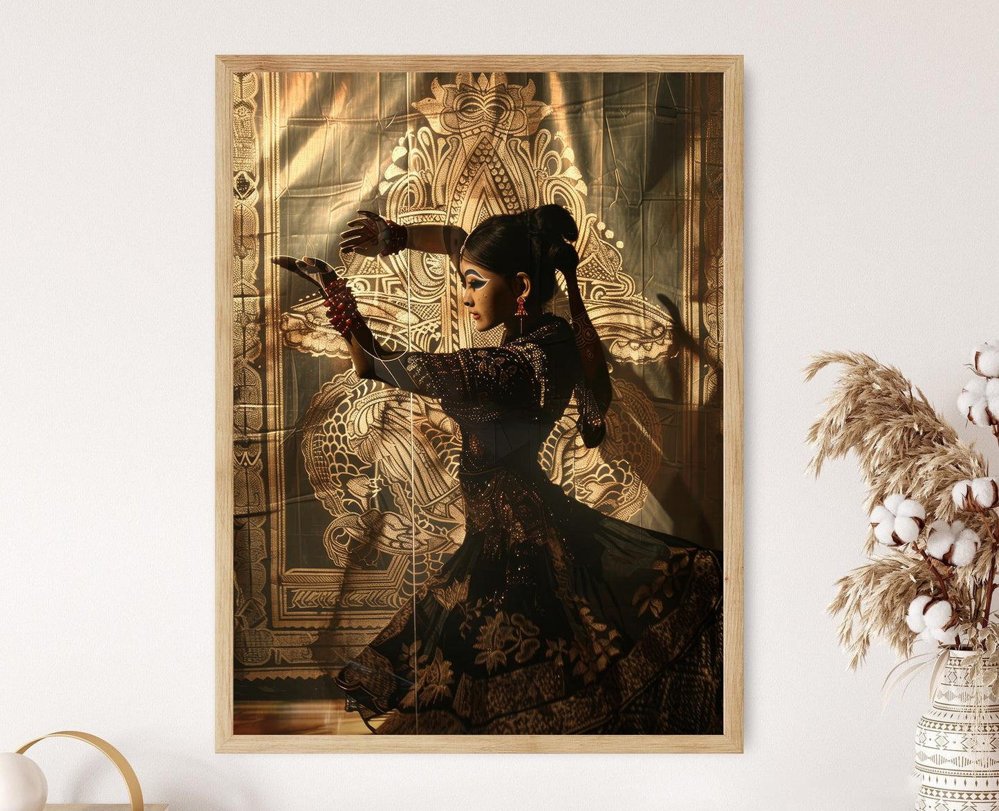 Affiche Wayang Kulit – Poster de marionnettes d’ombre javanaises