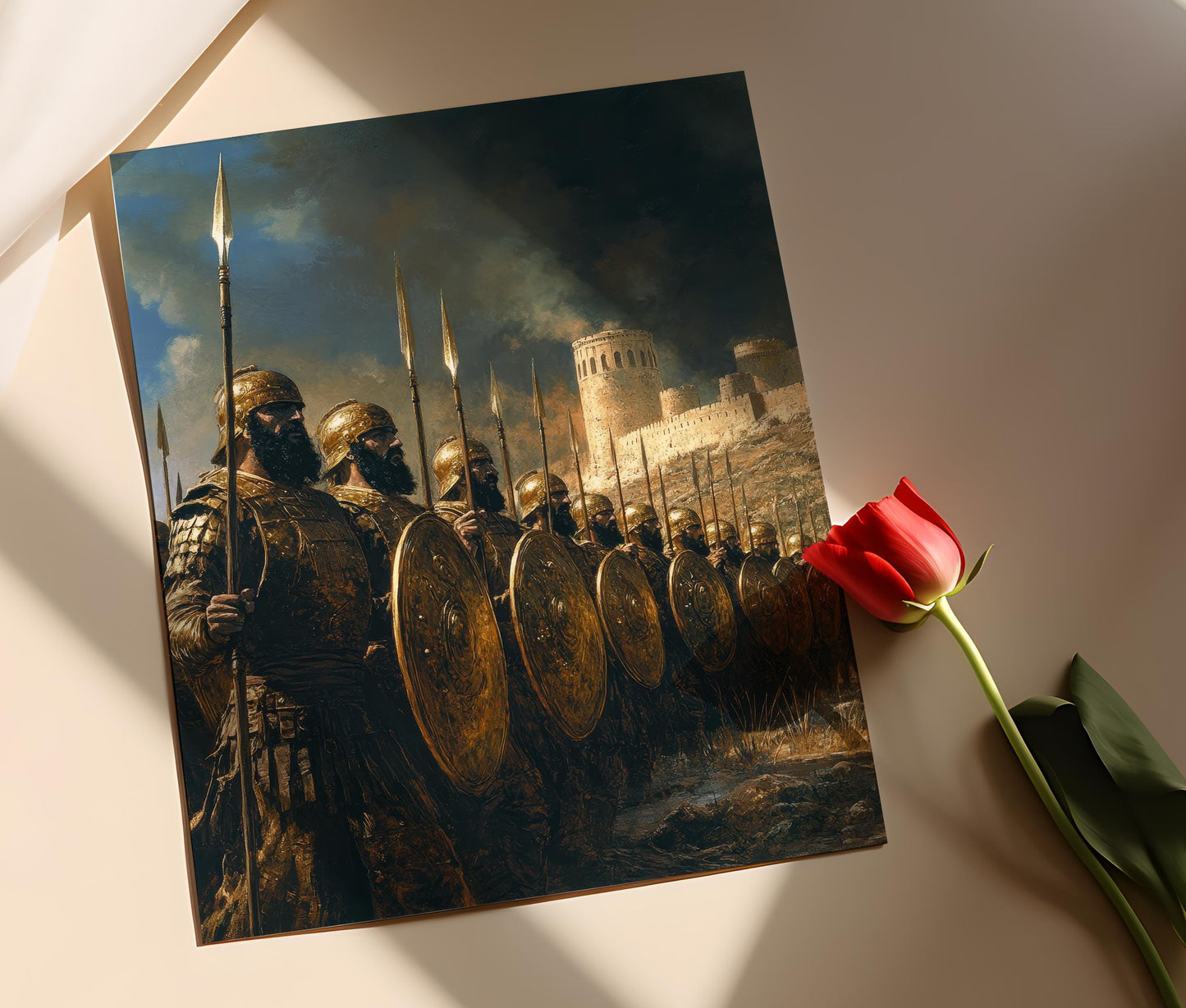 Affiche des Immortels de l'Empire Perse – Poster Historique Militaire