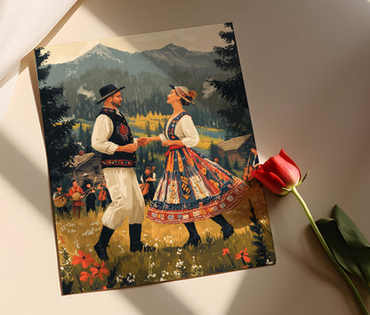 Affiche Arkan Hutsul – Art mural danse folklorique des Carpates