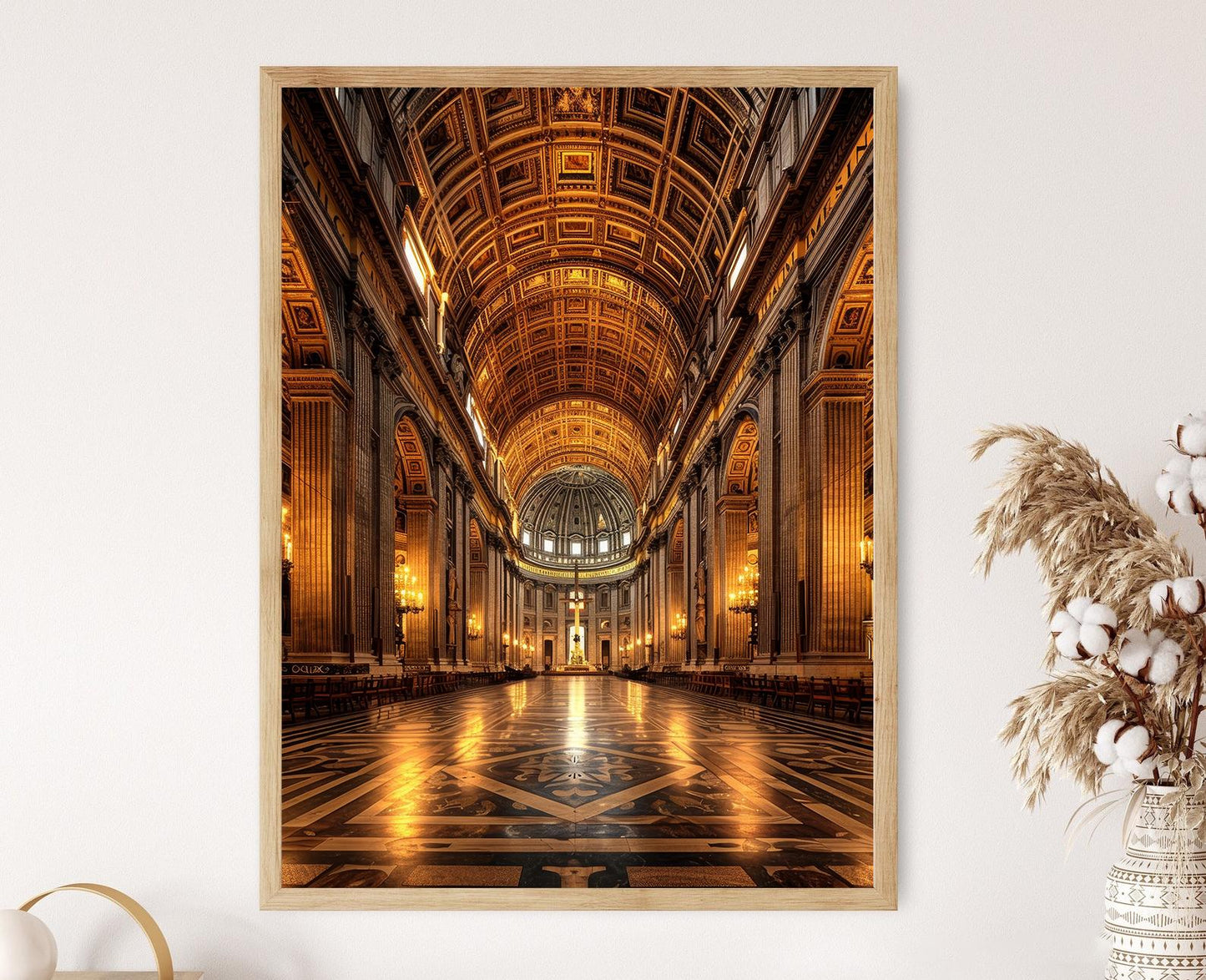 Affiche Basilique Saint-Pierre – Poster Chef-d'œuvre Architectural du Vatican