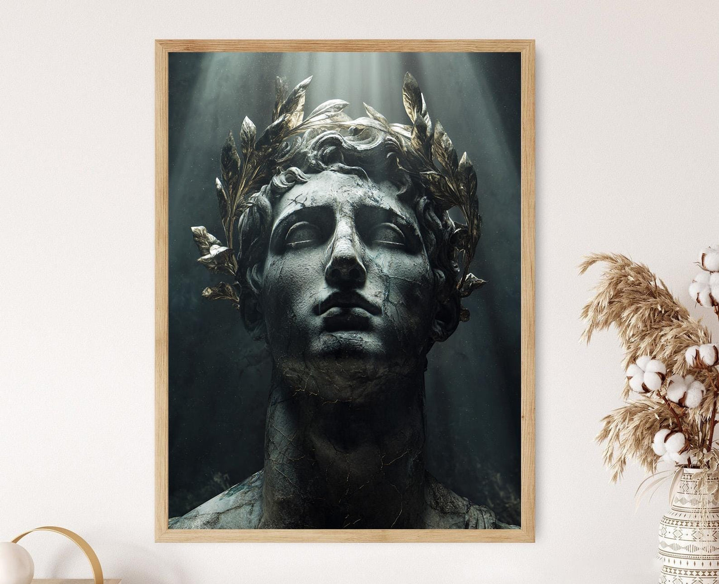 Affiche Académie Sombre – Poster Sculpture Greco-Romaine en Marbre