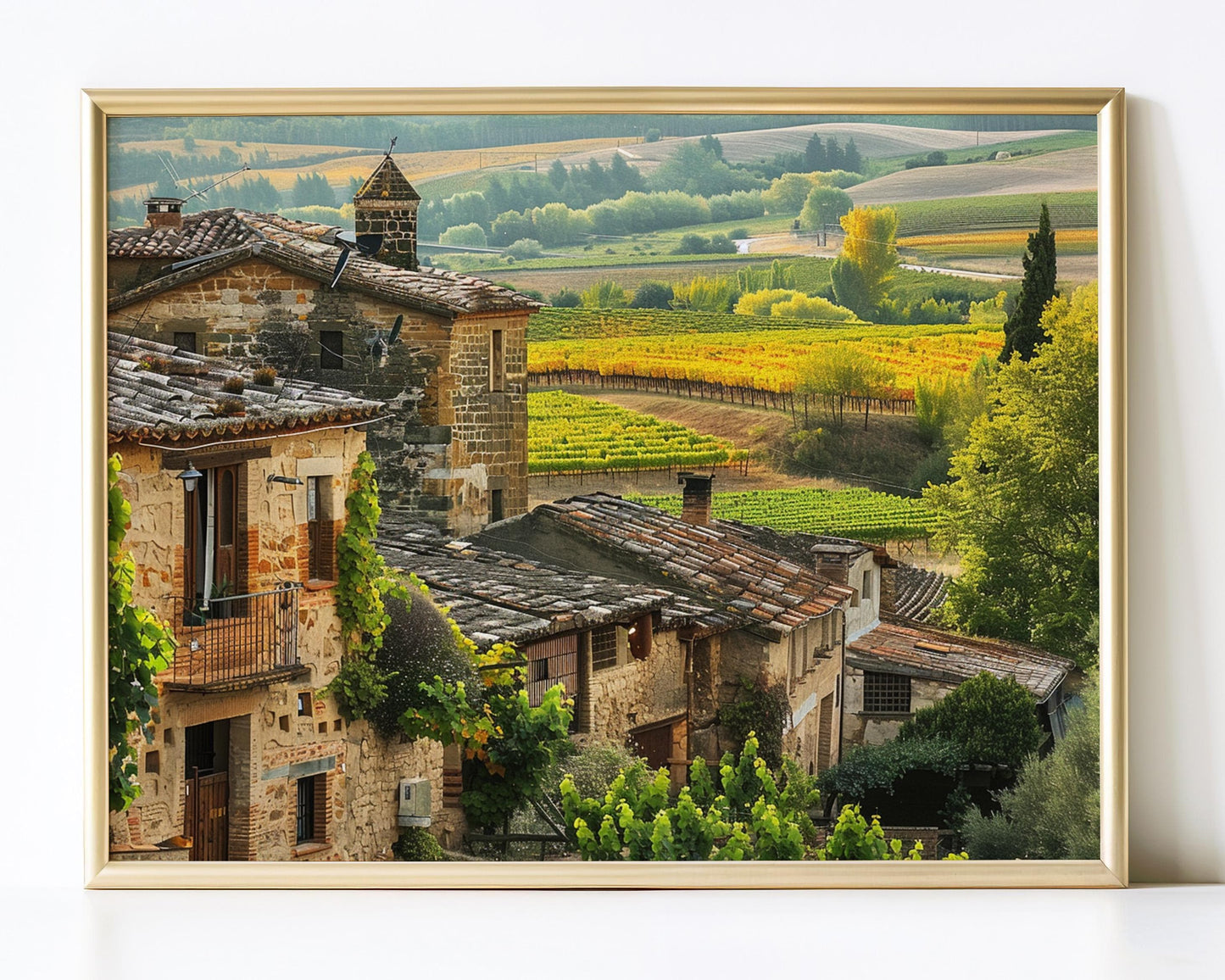Affiche Vignoble Espagnol – Poster Décor Mural Paysage Élégant