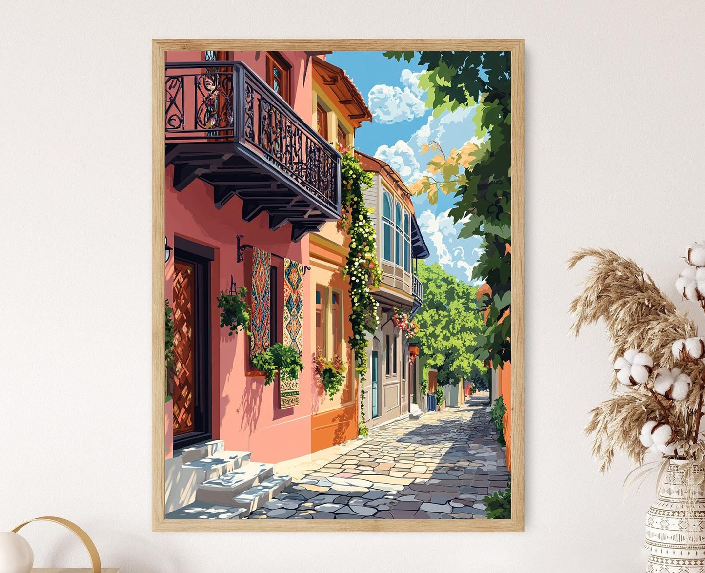 Affiche Tbilissi – Poster Art de l'architecture géorgienne en ville