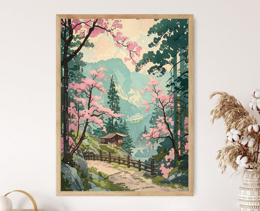 Affiche Montagnes Japonaises – Poster Paysage Inspiré de Yoshida