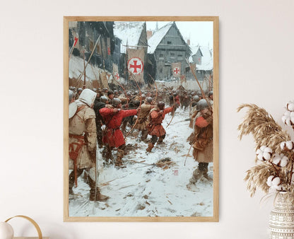 Affiche Archers de Towton – Poster Art de la bataille de la Guerre civile anglaise