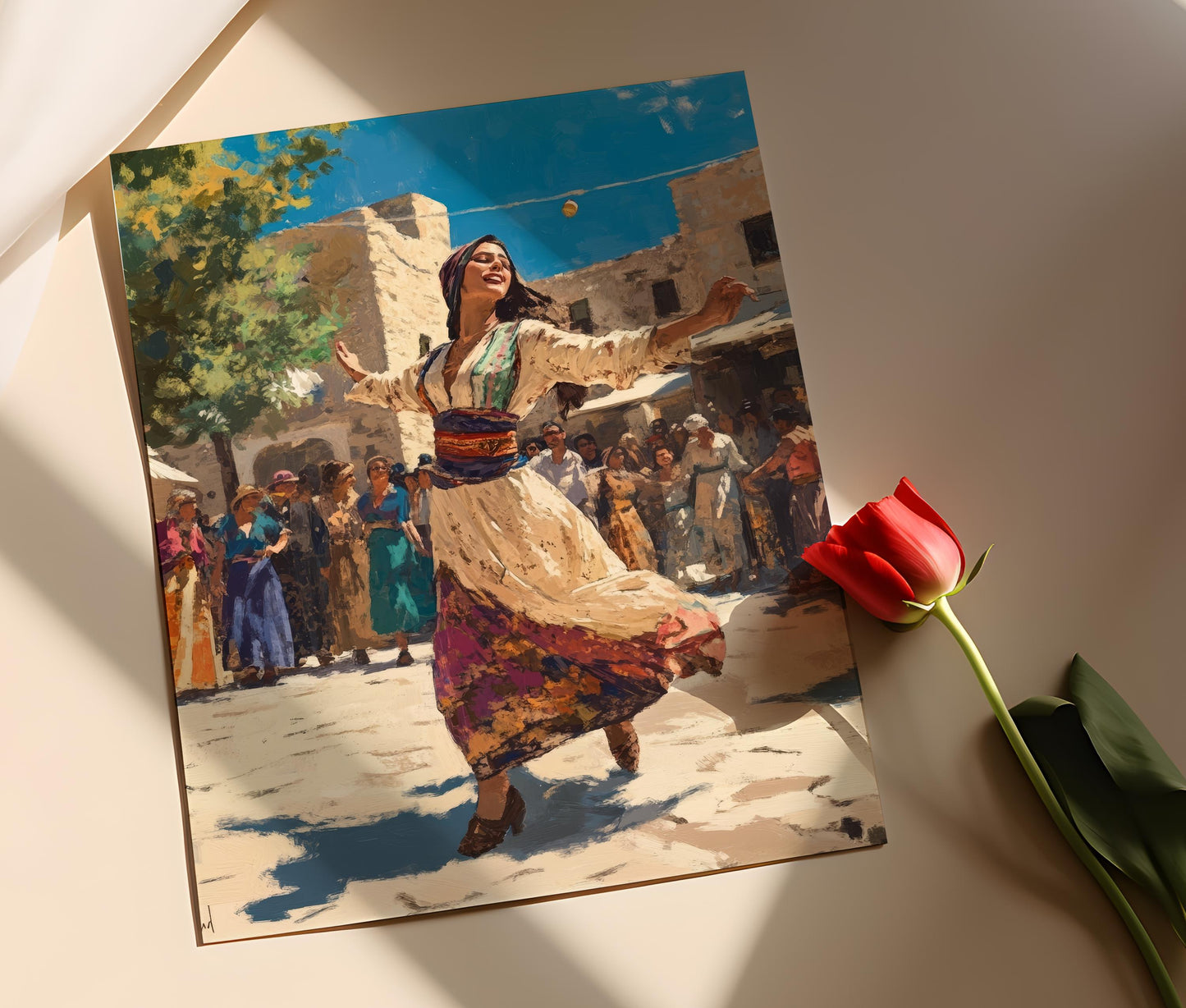 Affiche Danse de Mariage Syrienne – Poster Art Musical Arabe