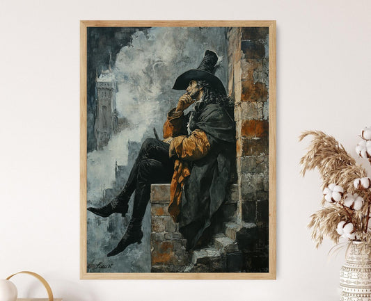 Affiche Faust – Poster Art de Johann Wolfgang von Goethe, Littérature Allemande