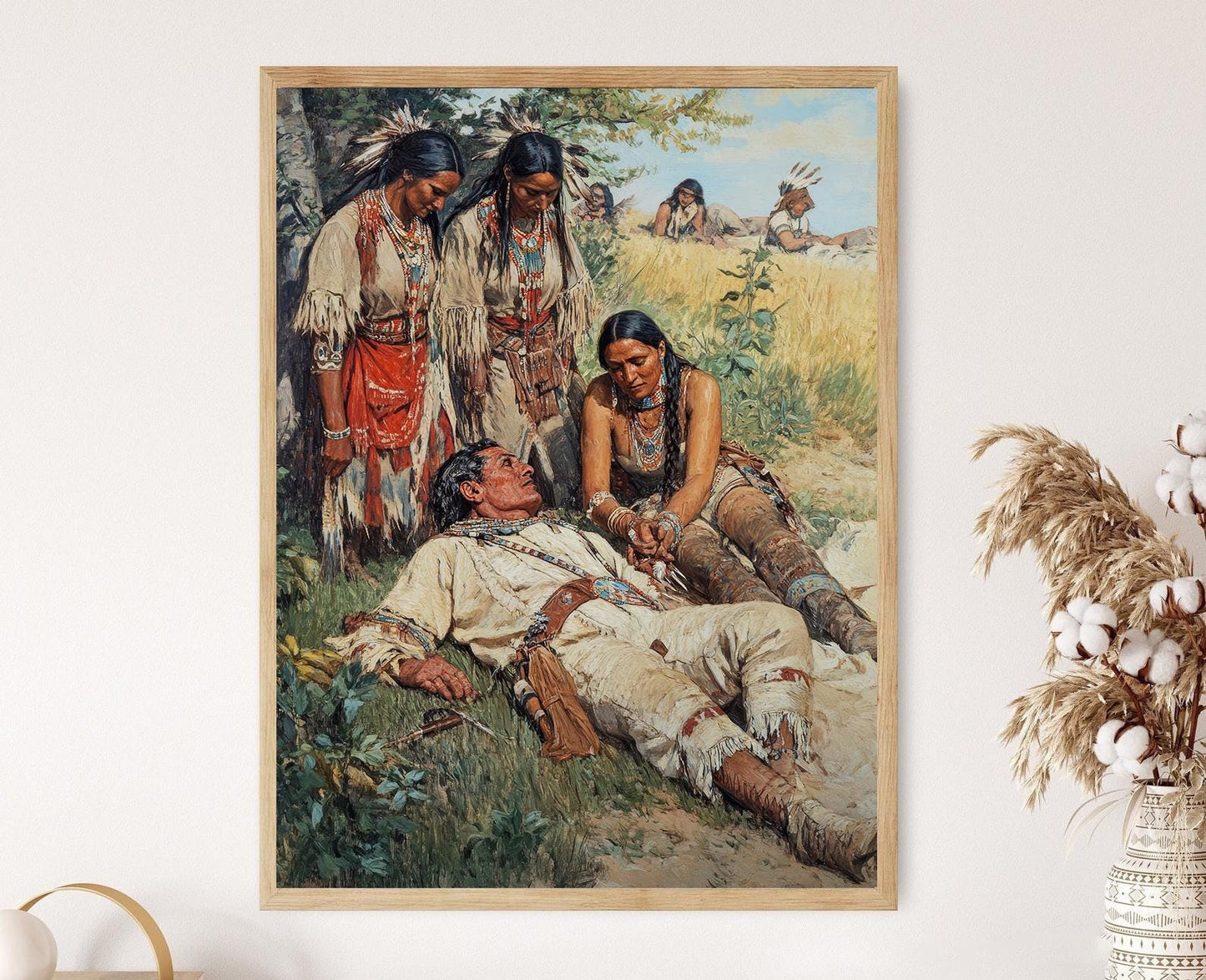 Affiche Pocahontas – Poster de l'Art Sauvant John Rolfe