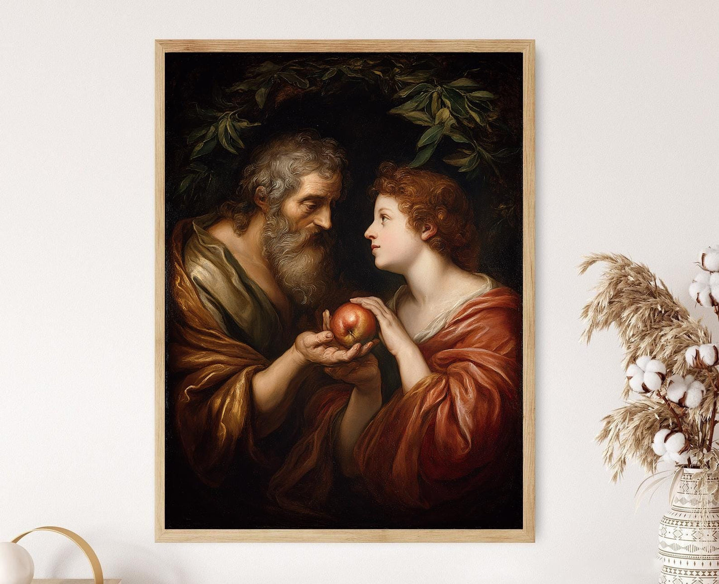 Affiche Adam et Eve – Poster Baroque Renaissance Biblique